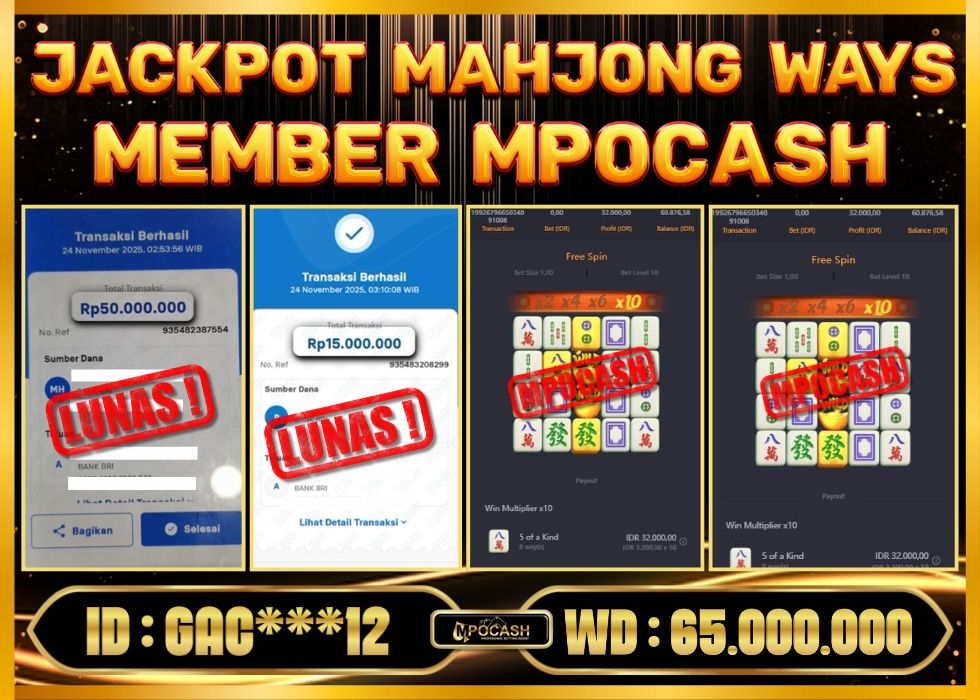 MPOCASH JACKPOT MAHJONG WAYS